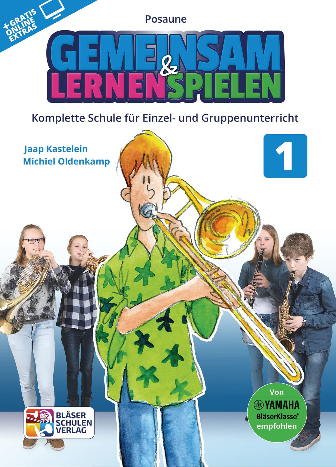 Gemeinsam lernen & spielen Band 1 (+Online-Access) : für Bläserklasse (Blasorchester) Posaune