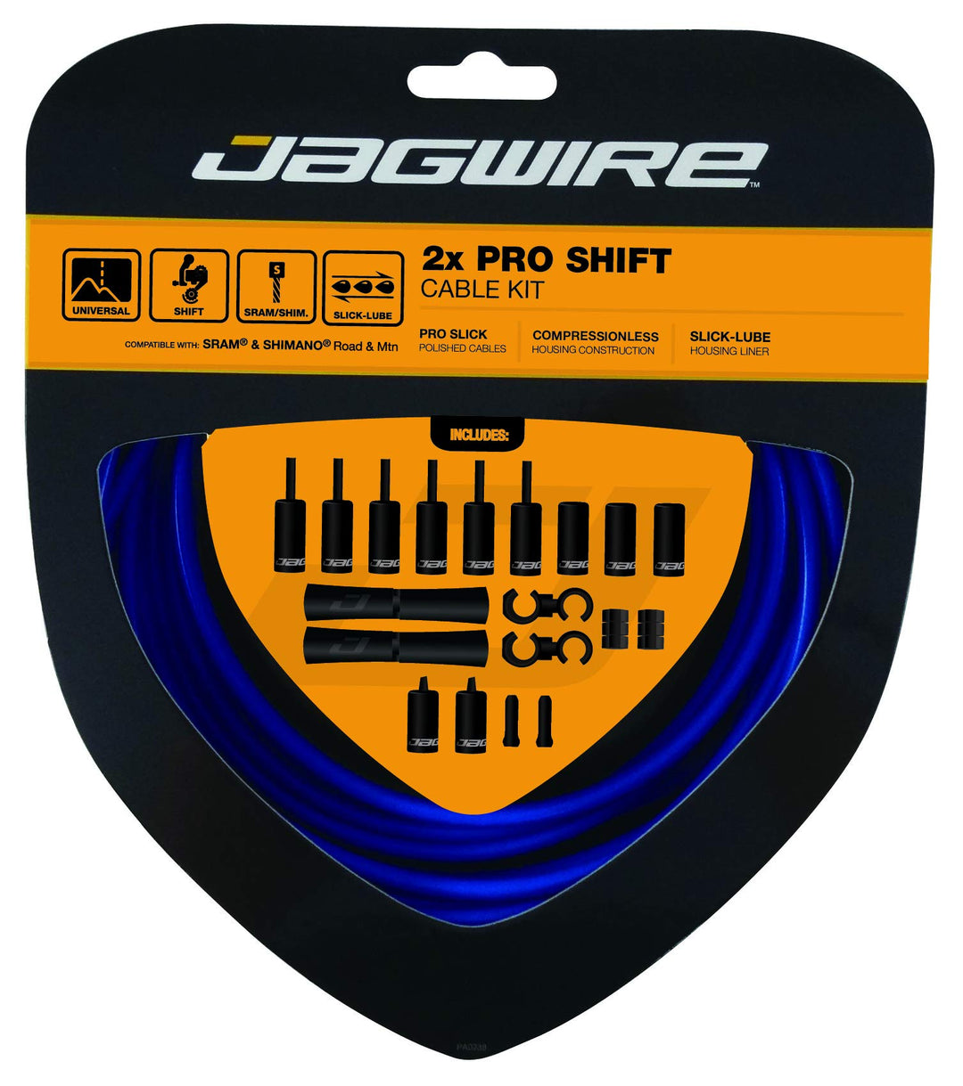 Jagwire Schaltzugset Road and Mountain Pro Sid Blue., Sid Blue.