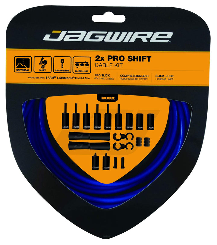 Jagwire Schaltzugset Road and Mountain Pro Sid Blue., Sid Blue.