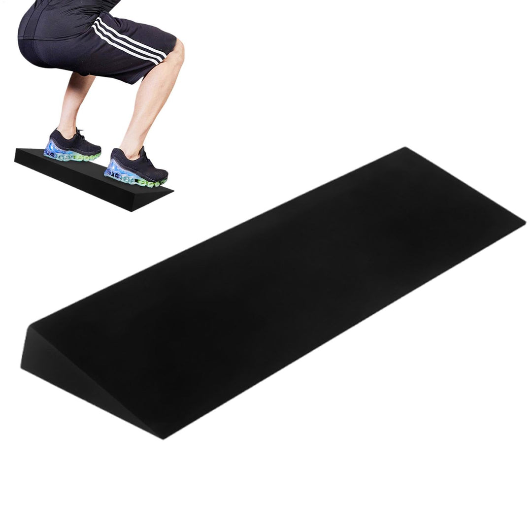 Squat Wedge, Heel Elevated Slant Board, Footrest Cushion 20.08x5.91x1.97 inches for Calf Stretching,