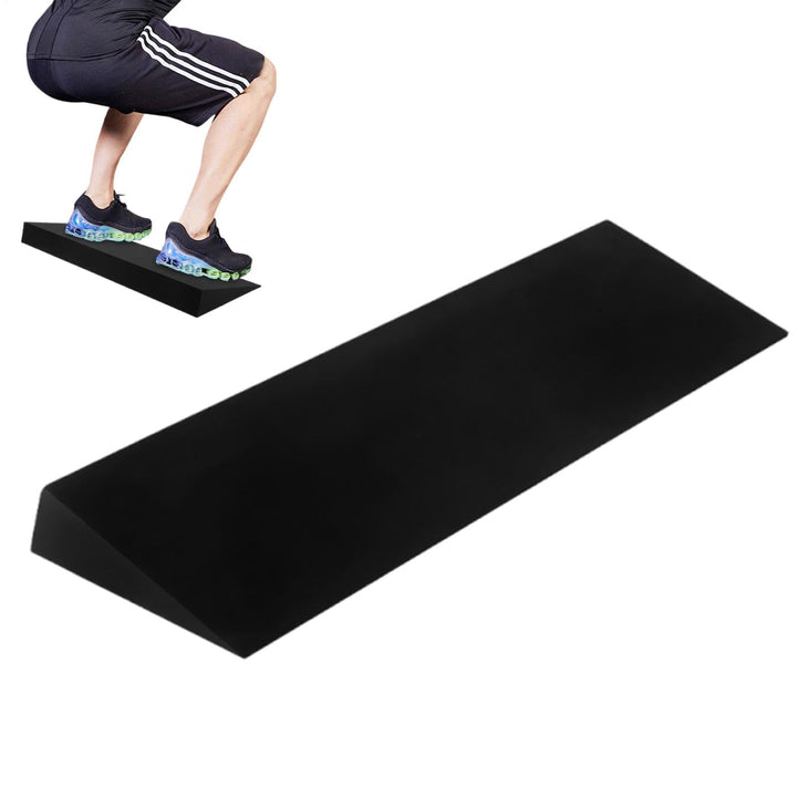 Squat Wedge, Heel Elevated Slant Board, Footrest Cushion 20.08x5.91x1.97 inches for Calf Stretching,