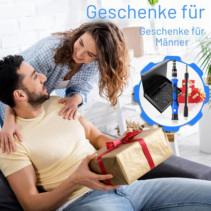 WEARXI Geschenke für Männer, Valentinstag Geschenke für Ihn, 60 in 1 Schraubendreher Set, Geburtstag