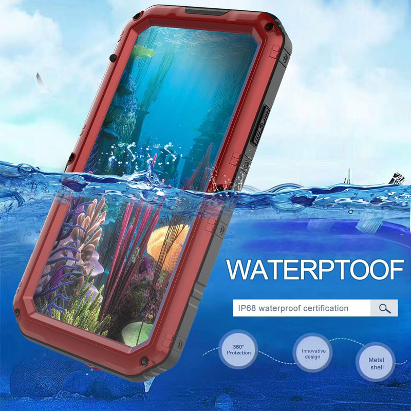 Beeasy Hülle Kompatibel mit iPhone XR, Wasserdicht Stossfest Outdoor Handy Case Militärstandard Schu