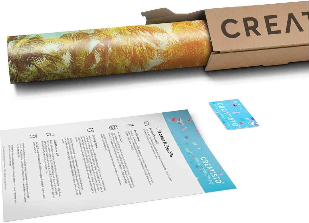 Fensterfolie Sonnenschutz I Hochwertige Folie für Fenster - selbsthaftend I Dekofolie für Bad, Küche