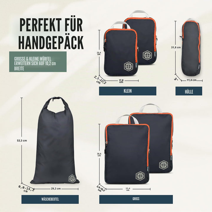 Kompressions-Packtaschen für carryon travel-lightweight stolperten mit Koffer Organizer-Taschen mit