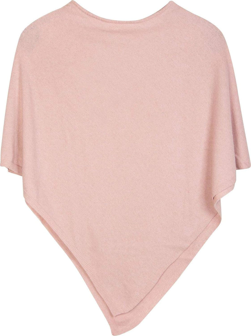 styleBREAKER Damen Feinstrick Poncho in Unifarben, leicht asymmetrischer Schnitt, Ärmellos, Rundhals