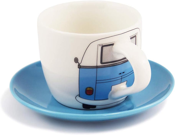 BRISA VW Collection - Volkswagen Keramik Espresso-Tassen-Kaffee-Tee-Cappuccino-Set im T1 Bulli Bus D
