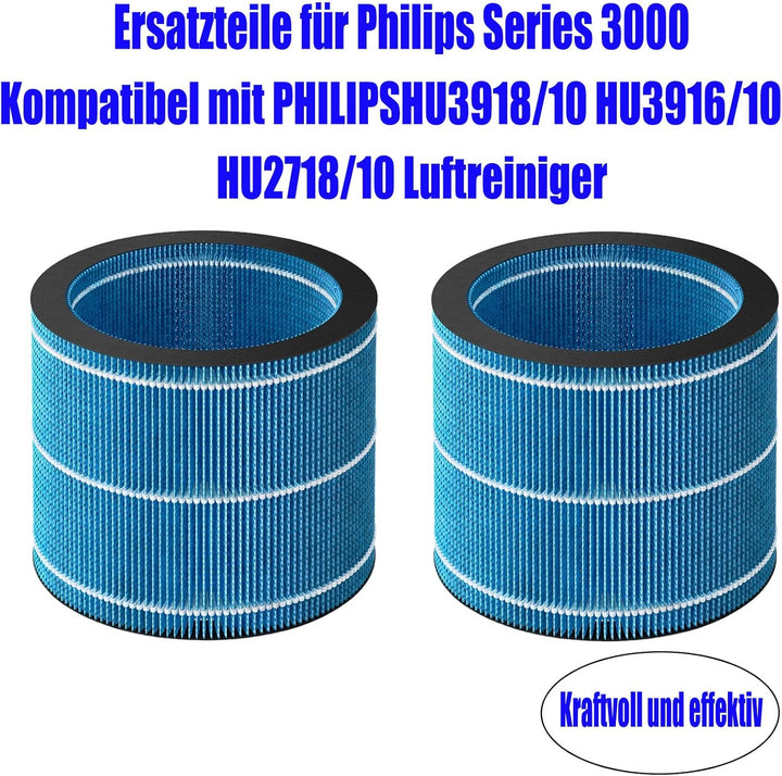 FY3446/30 Ersatzfilter für Philips Series 3000 Luftbefeuchtung | 3-Schichtiger Filter kompatibel mit