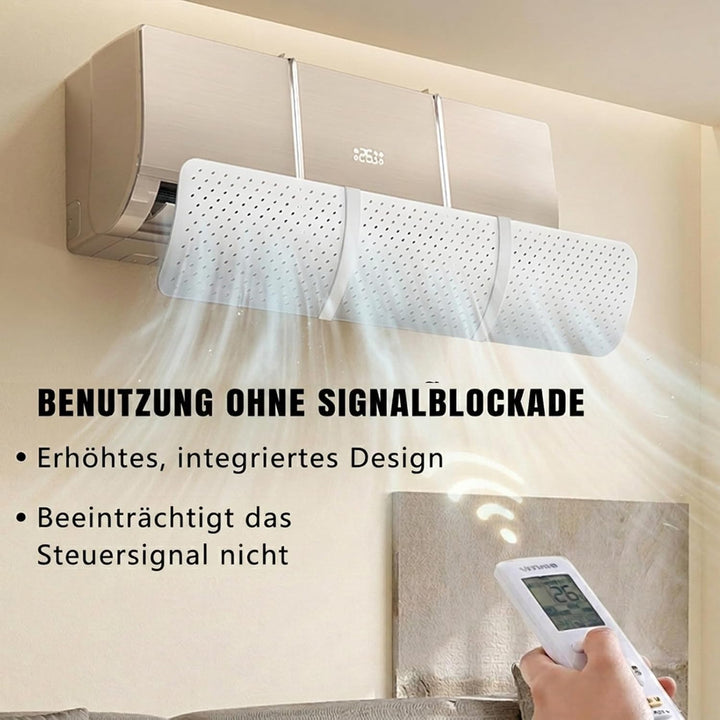 Universal Windabweiser für Klimaanlage, Verstellbarer Klimaanlagen Deflektor - Windschutz für Wandmo