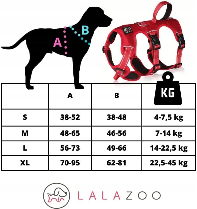 ELBA Sicherheitsgeschirr Hund ausbruchsicher – Verstellbares No-Pull Hundegeschirr gepolstert & refl