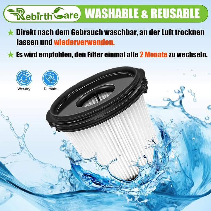 Rebirthcare IW3612EU Filter für Shark Detect Pro IW3611DE / IW3612EU / IW1611DE/ BU3521EU/ BU1120EU