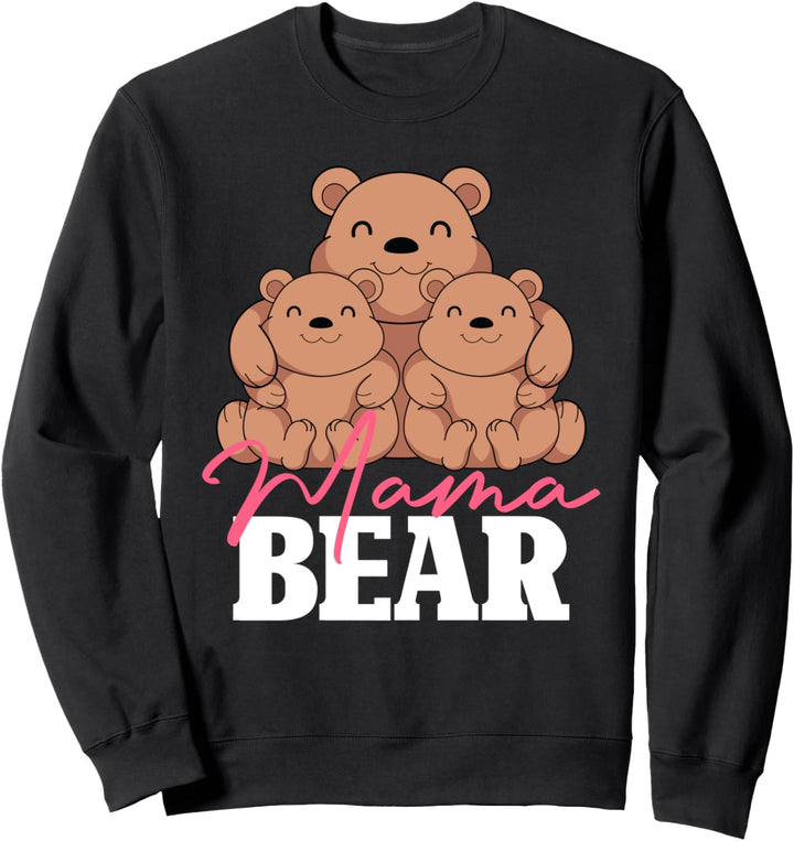Braunbären Familie Baby Muttertag Süsses Mama Bär Sweatshirt