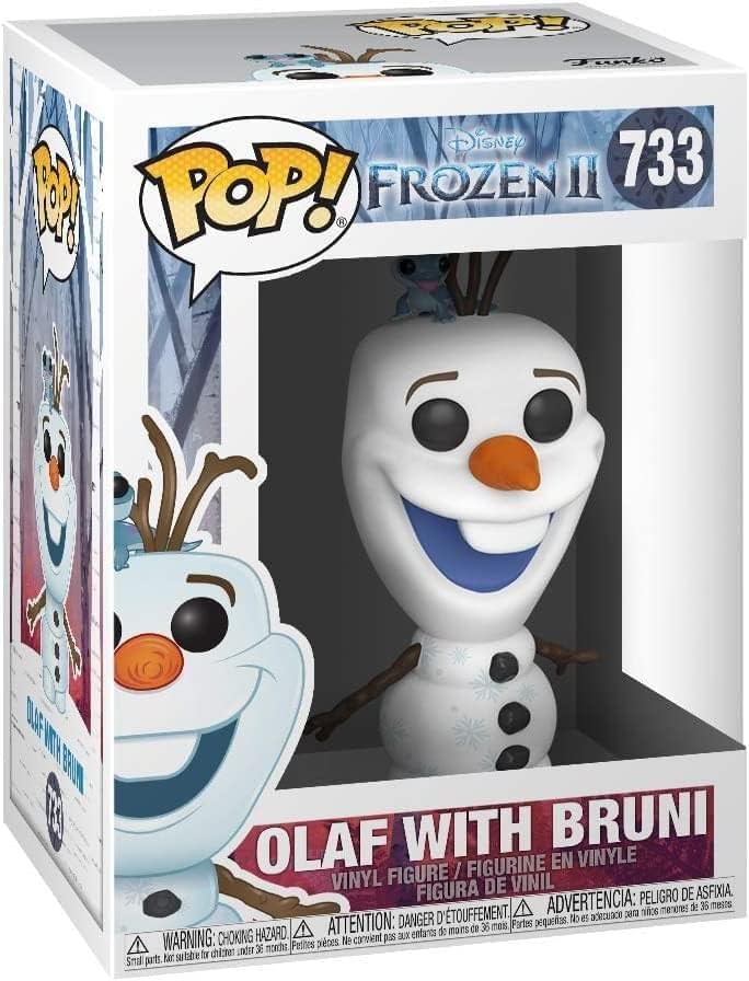 Funko Pop! Disney: Frozen 2-Olaf with Bruni - die Eiskönigin - Vinyl-Sammelfigur - Geschenkidee - Of