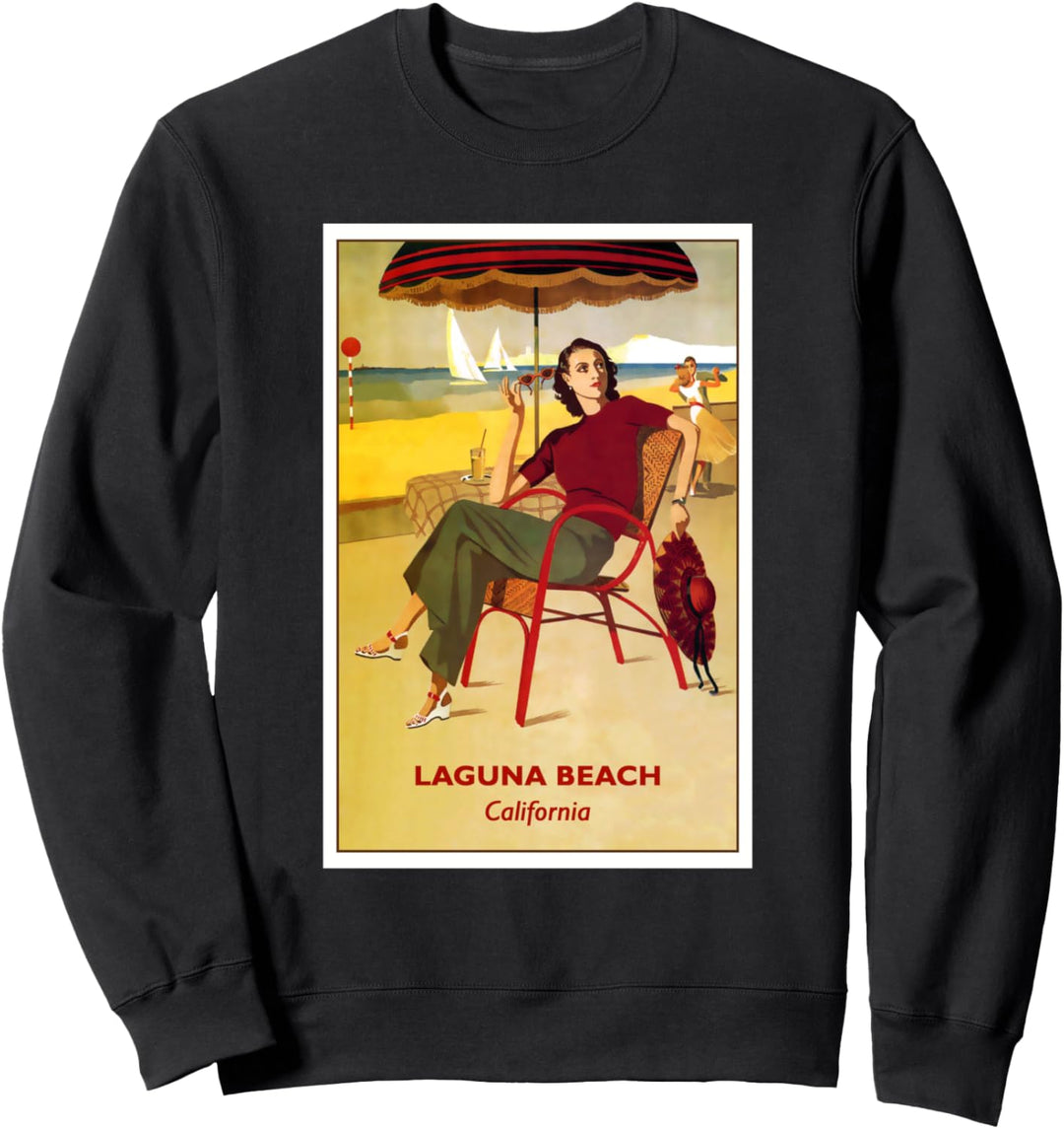 Jahre Laguna Beach Kalifornien Noble Frau Regenschirm Sweatshirt