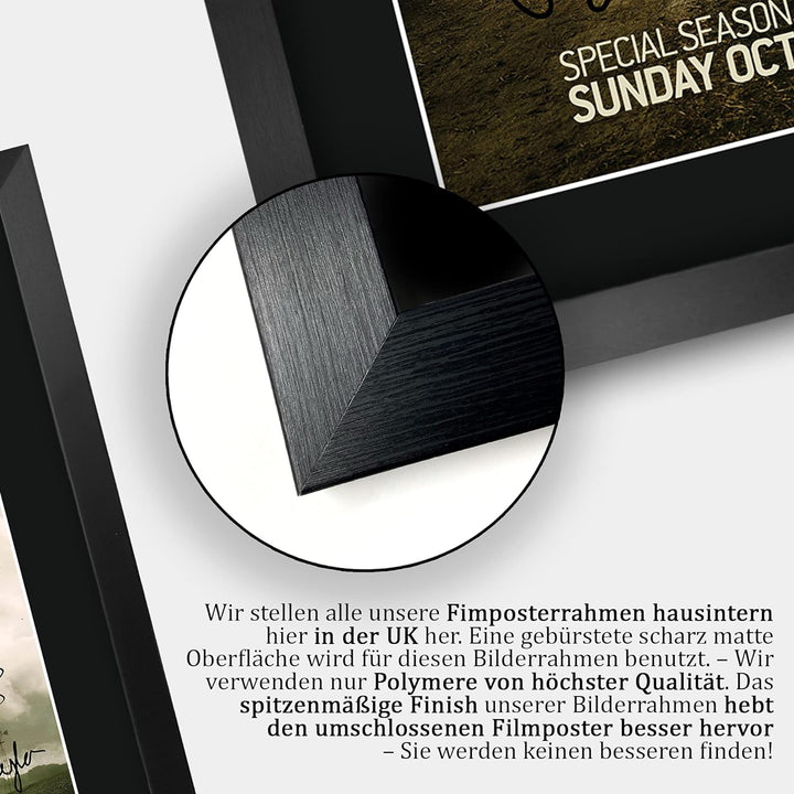 HWC Trading The Walking Dead A3 Gerahmte Signiert Gedruckt Autogramme Bild Druck-Fotoanzeige Geschen