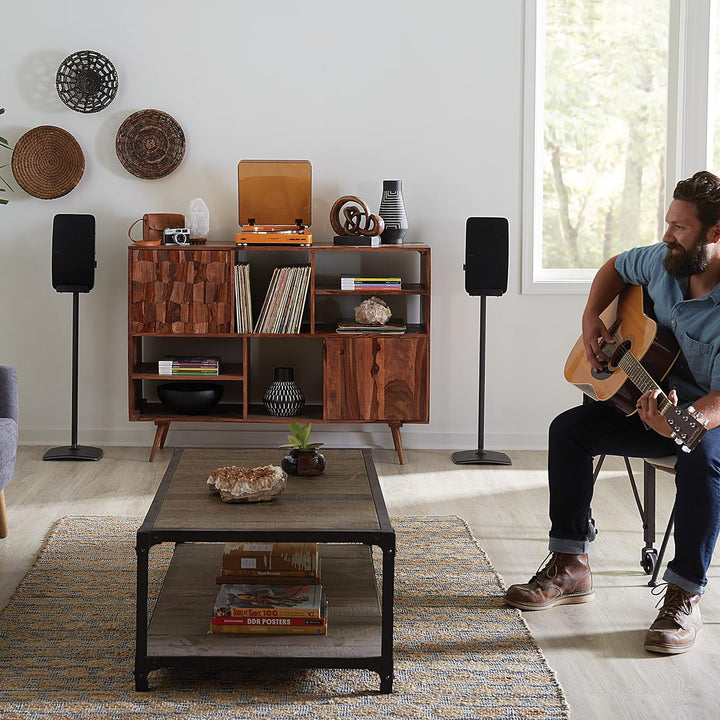 Sanus Kabelloser Lautsprecherständer für Sonos Five und Sonos Play:5 – Audio-Verbesserungsdesign für
