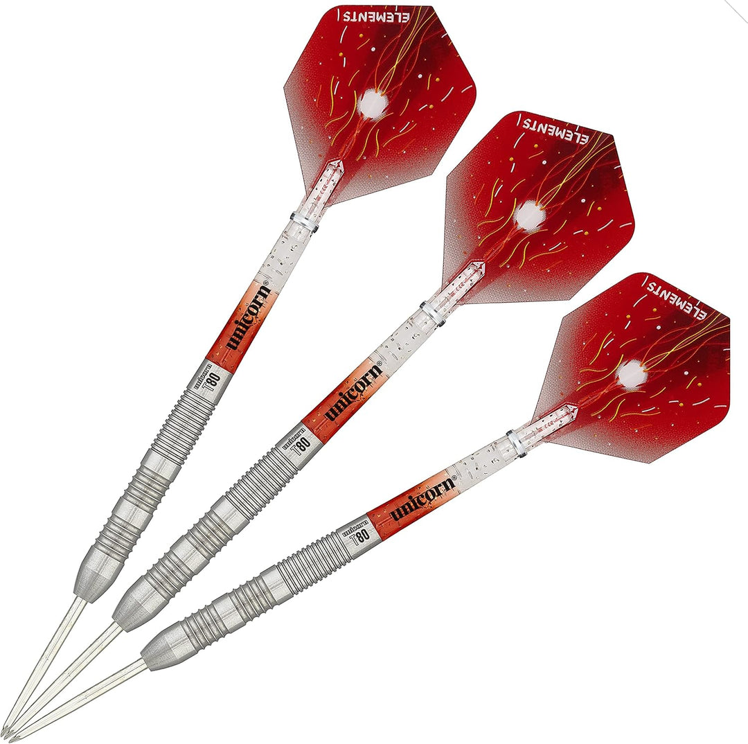 Unicorn Striker Dartpfeile Typ 3, 80% Wolfram, Stahlspitze 22 g rot, 22 g rot