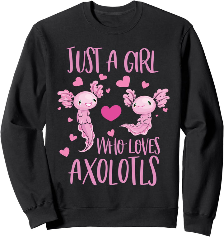 Axolotl Pastel Goth Anime Kawaii Just Girl wer liebt Axolotl Sweatshirt