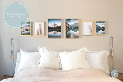 Papierschmiede® Mood Poster Set Mountain View, Bilder Wohnzimmer Deko Schlafzimmer, 2x DIN A3 (ca. 3