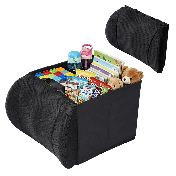 2-in-1 Klappbarer Kofferraum-Organizer mit Lendenkissen-Funktion - Robuste faltbare Box als Sitz- un