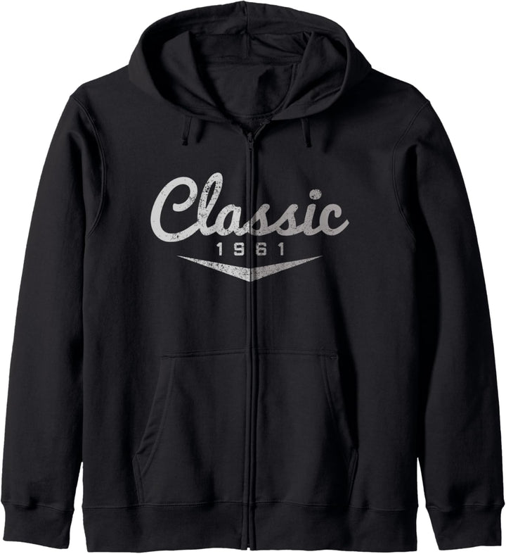 60. Geburtstag Lustig Geschenk Vintage Classic 1961 Kapuzenjacke