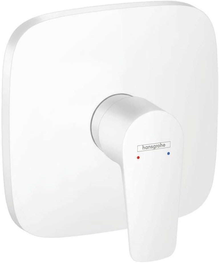 hansgrohe Duscharmatur Talis E, Unterputz Einhebel-Wannenmischer, Mattweiss Matt-weiss Dusche, Matt-