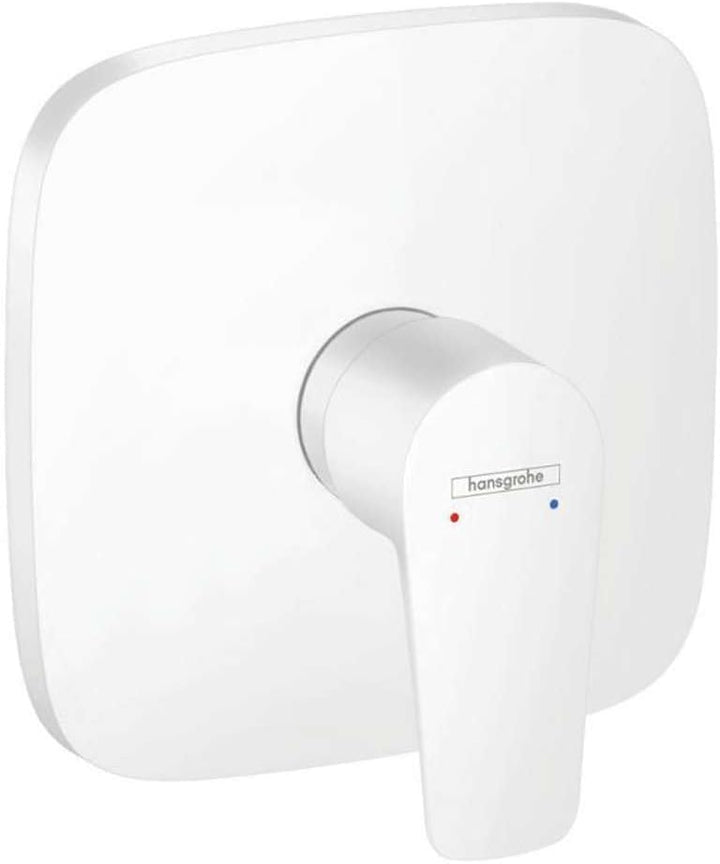 hansgrohe Duscharmatur Talis E, Unterputz Einhebel-Wannenmischer, Mattweiss Matt-weiss Dusche, Matt-