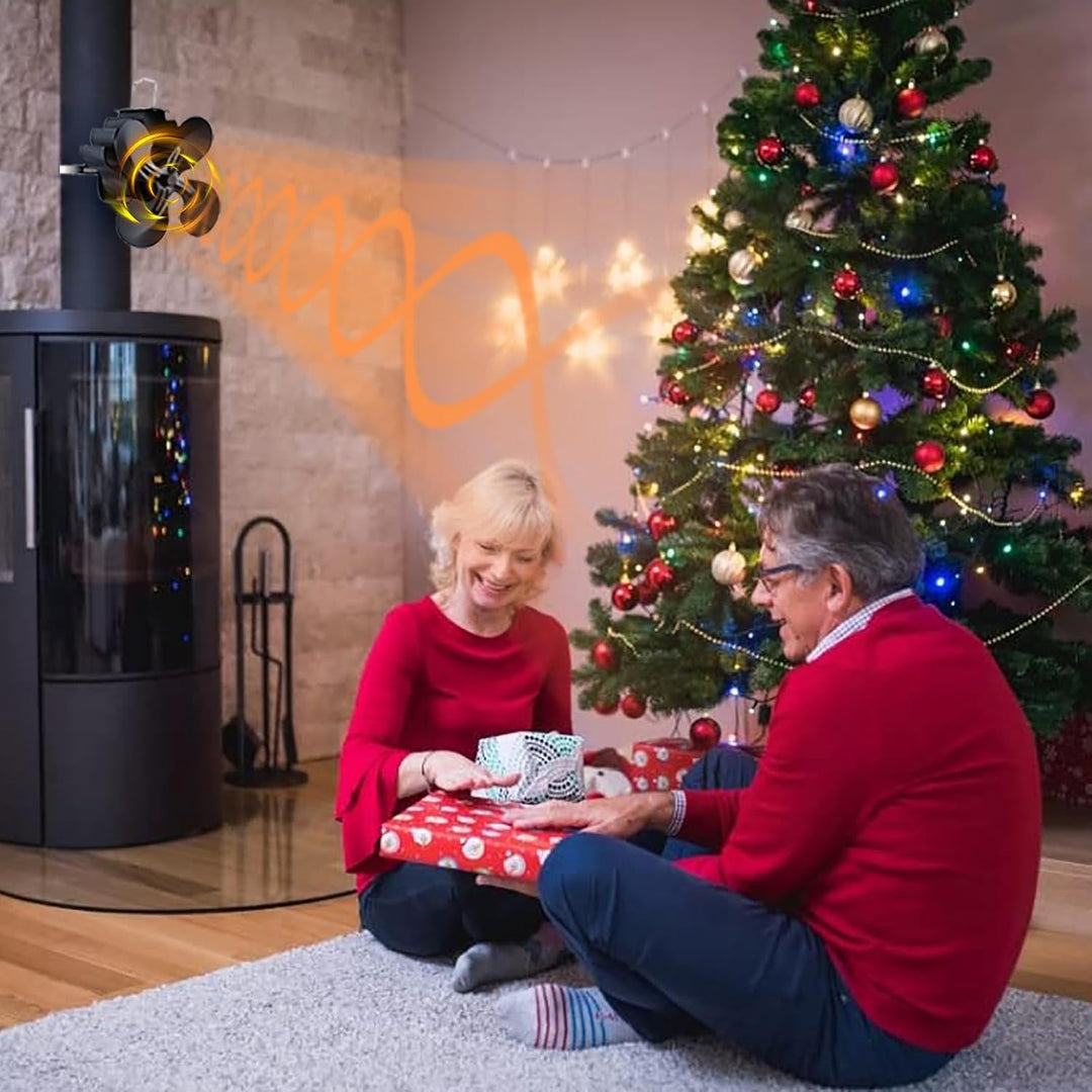 Kaminventilator Stromloser, Kaminventilator Lüfter Wärmebetriebener Ofenventilator,Kaminlüfter für k