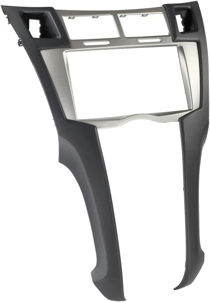 ACV Doppel-DIN Blende 2-DIN Radioblende RB Toyota Yaris 2006->2011 Silber/schwarz