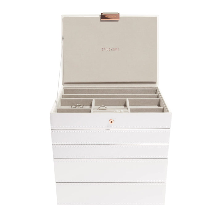 Stackers Weiss & Roségold Klassisch Schmuckschatulle -5 White & Rose Gold, White & Rose Gold