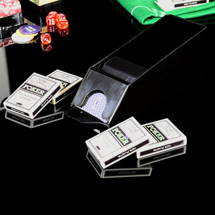 Pokerkoffer Deluxe Pokerset mit 300 Ocean Champion Chips mit viel Zubehör Kartenmischer Kunststoffka