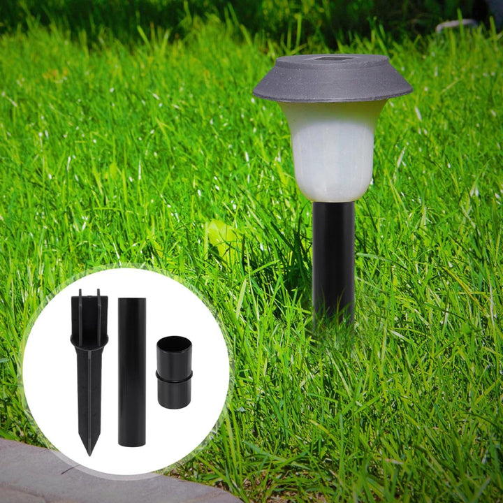 6 Stück Kunststoff Erdspiesse für Solar Wegeleuchten mit Hohlem Rohrdesign Stabile Verbindung und Ei