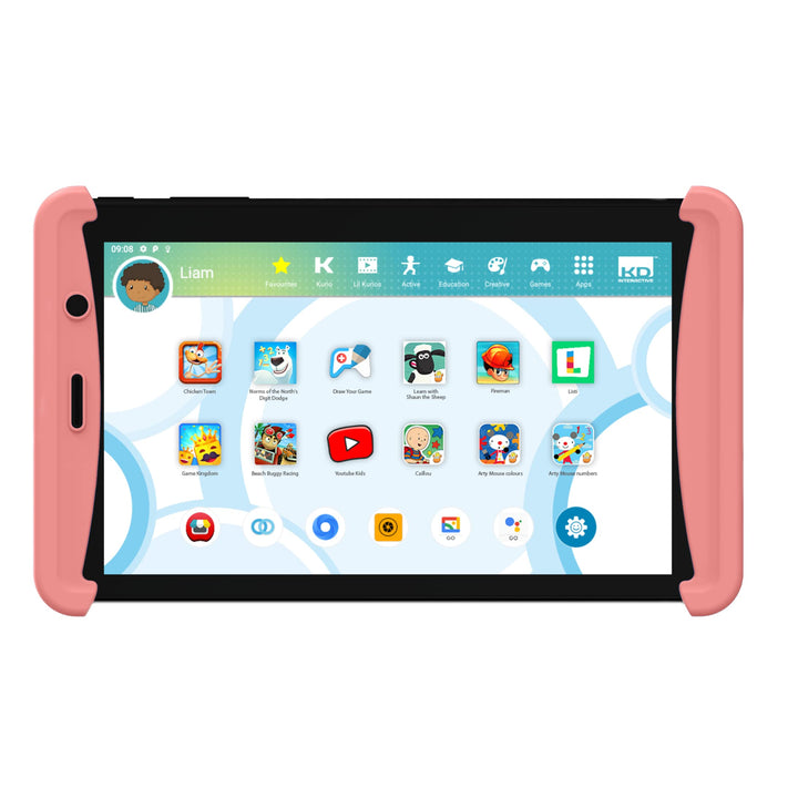 Kurio C21171 Tab Lite 2-Rosa-Android-Tablet für Kinder, 7"-Touchscreen, 16 GB Speicher, Kamera, 40+
