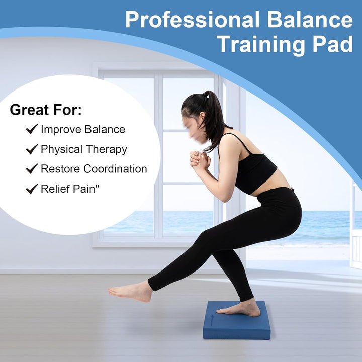 StrongTek Professional Foam Exercise Balance Pad.15.8" x 13" x 2", High Density TPE Schaum Kniepolst