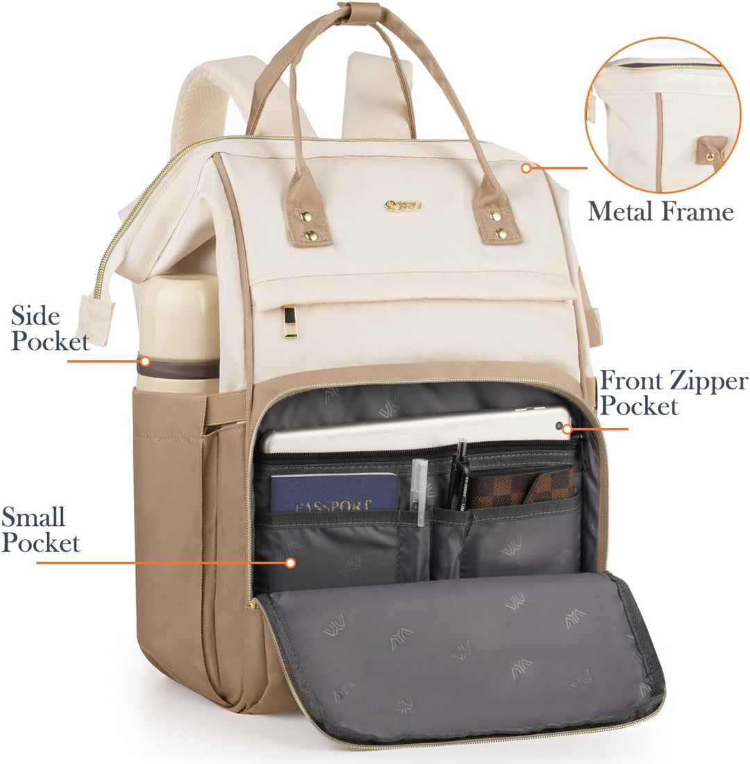 Rucksack Damen,Schulrucksack Mädchen Teenager 15,6 Zoll Laptop Rucksack,Niedlich Schule Rucksack Stu