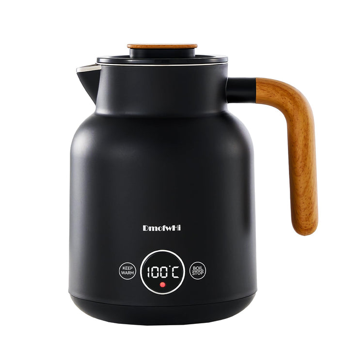 DmofwHi Edelstahl Wasserkocher mit Temperatureinstellung | 1.0L, 1000W | Teekocher mit Temperaturanz
