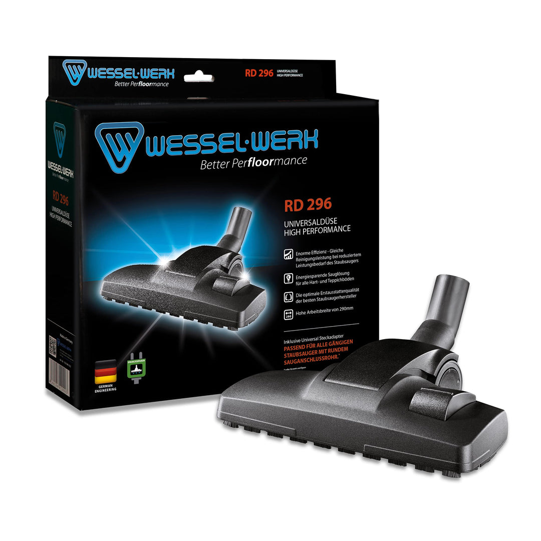 Wessel Werk RD 296 Staubsaugerdüse Universal Bodendüse für Hartboden und Teppich | ideal für Energie