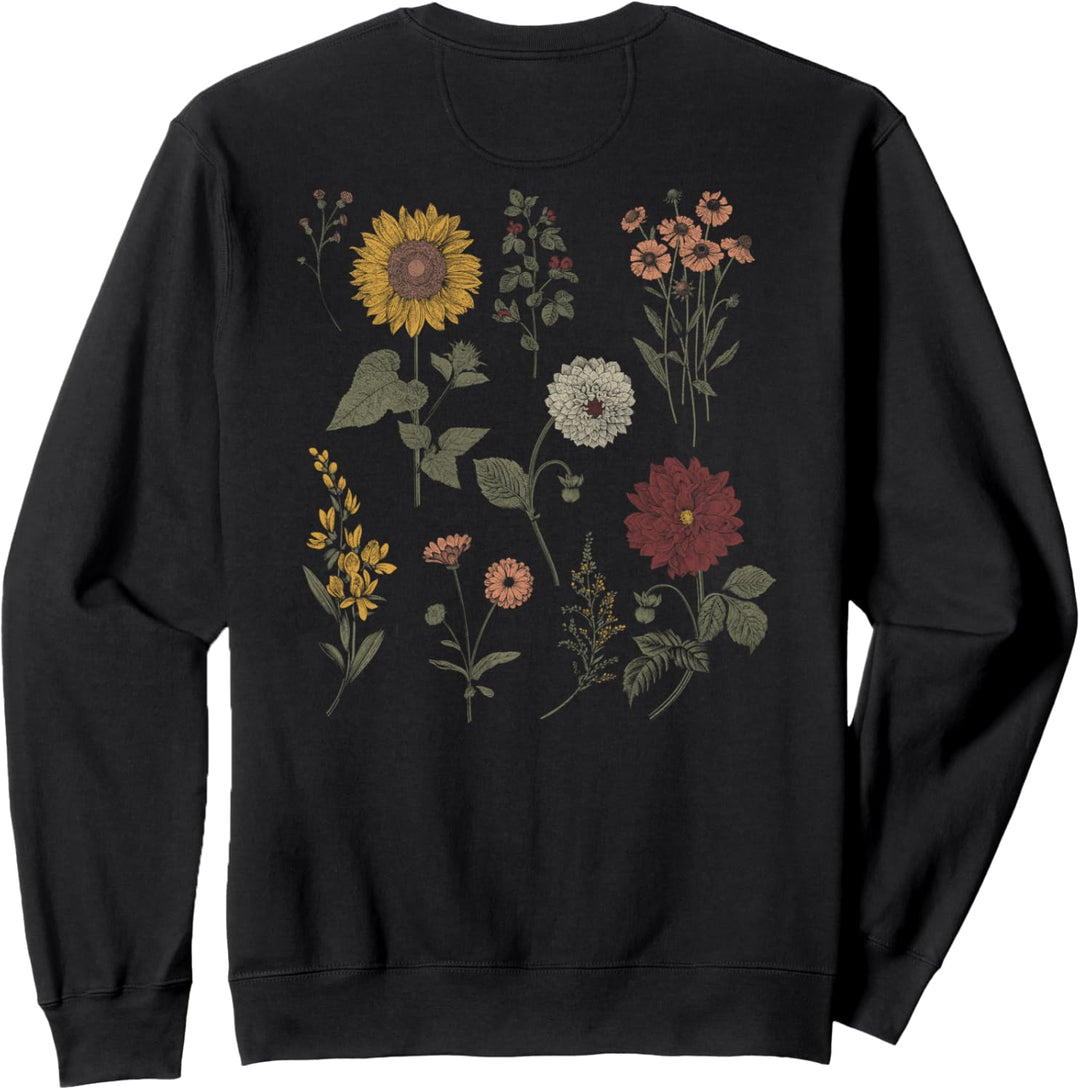 Trendy La Fleur Wildflowers Front & Back Sweatshirt