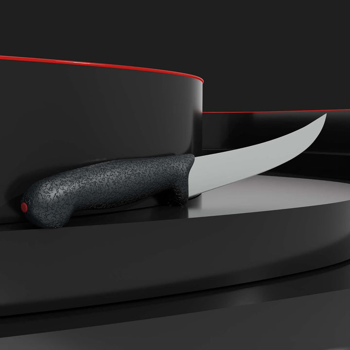 GIESSER seit 1776 - Made in Germany - Hautmesser rutschfest PrimeLine, Klinge 25 cm, schwarz, scharf