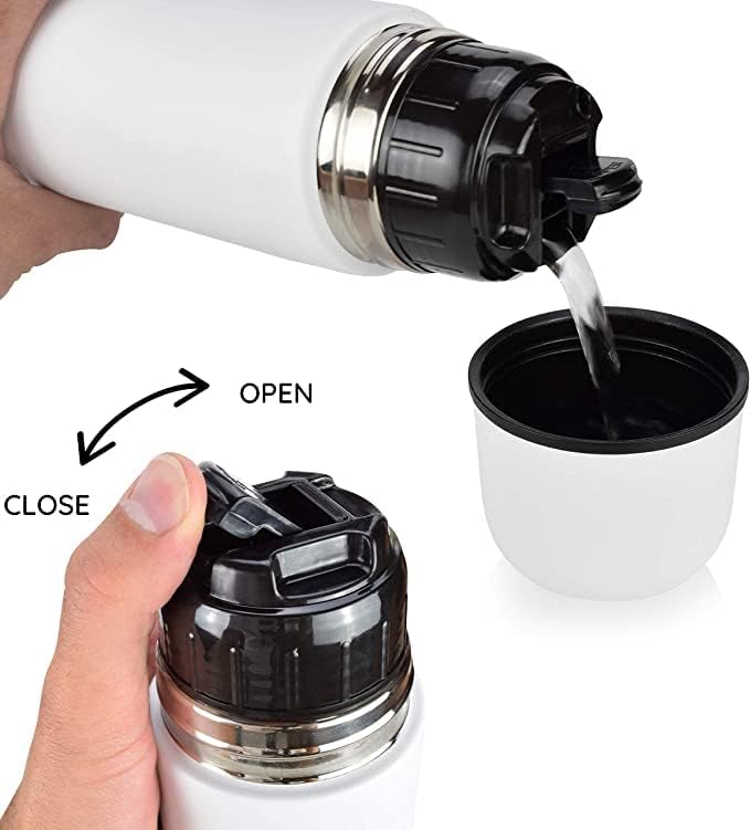Milu Thermosflasche Thermoskanne Isolierflasche 1L - Isolierte Edelstahl Trinkflasche, 100% Auslaufs