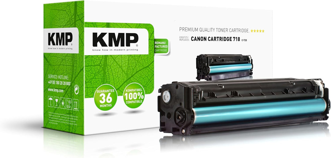 KMP Toner passend für Canon Cartridge 718C (2661B002) - für Canon i-SENSYS LBP-7200, LBP 7200 c, LBP