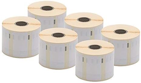 6 x Dymo S0722540 Original LabelWriter Vielzwecketiketten, abnehmbarer selbstklebend, 11354, 57 x 32