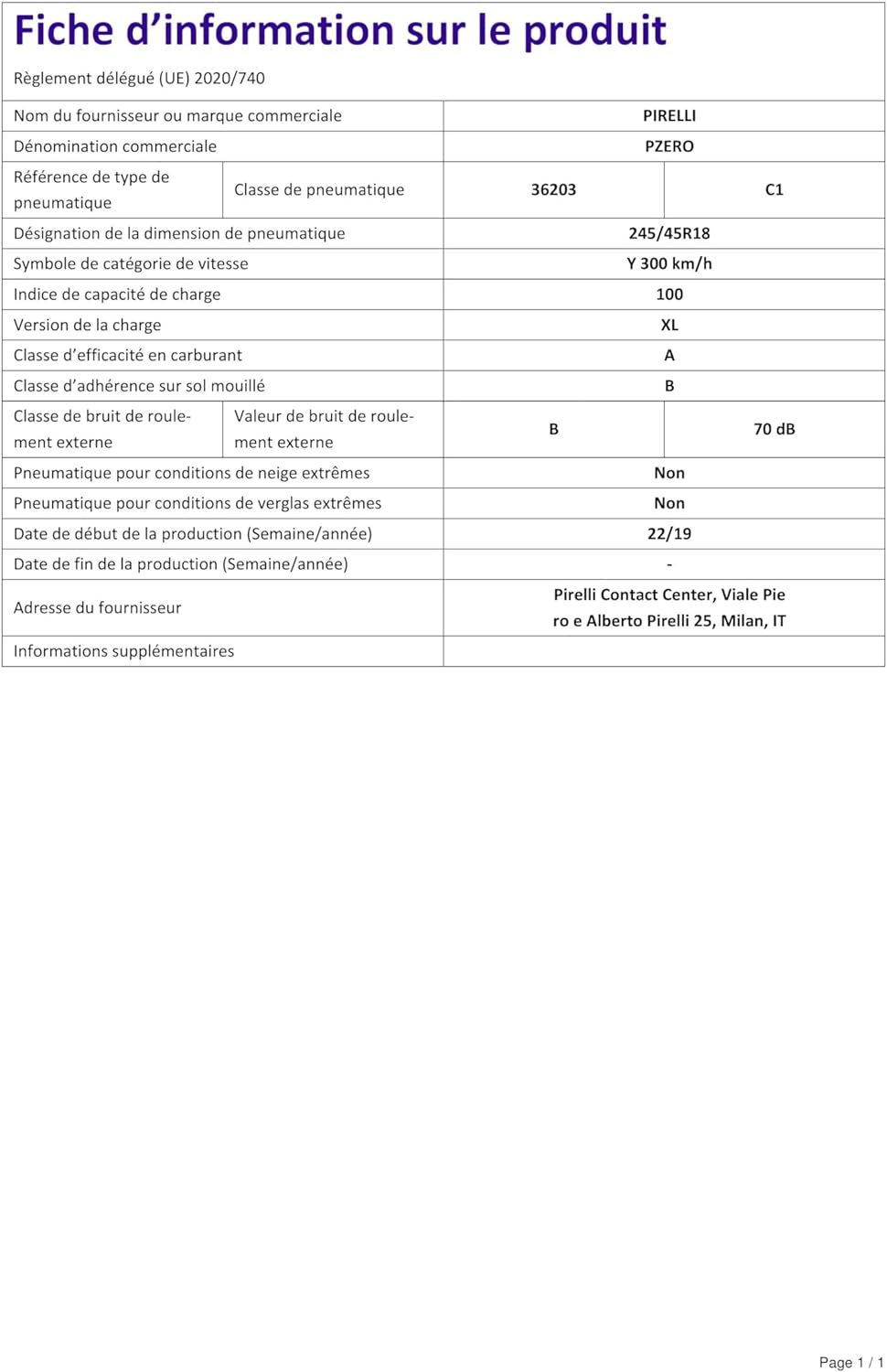 Pirelli P-ZERO(PZ4)* XL - 245/45R18 100Y - Sommerreifen