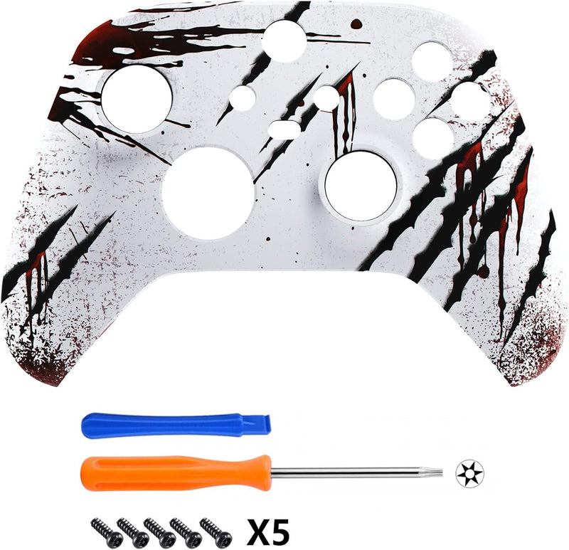 eXtremeRate Front Gehäuse Case für Xbox Series X&S Controller, Vorderseite Hülle faceplate Cover Ski