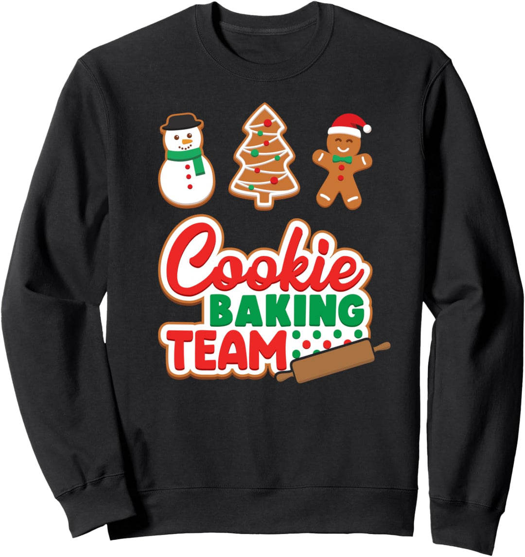 Cookie Baking Team Plätzchen Familie Passende Weihnachten Sweatshirt