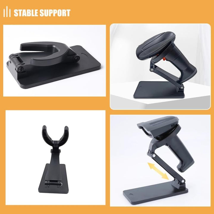 PRETYZOOM Universeller Faltbarer Barcode-Scanner-StäNder Mit Verstellbarem Winkel Stabiler Halter Fü