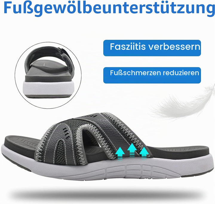 COFACE Herren Sport Recovery Sandalen Plantar Fasciitis weiche Polsterung leichtes Gewicht Bogen Unt