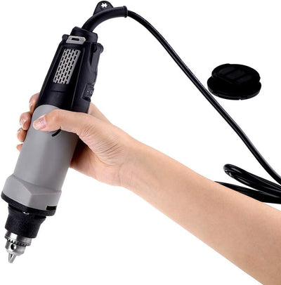 Uadme 400W Stabschleifer Geradschleifer, 6 Stufen Variable Drehzahl 0-28000r/min Mini Bohrmaschine R