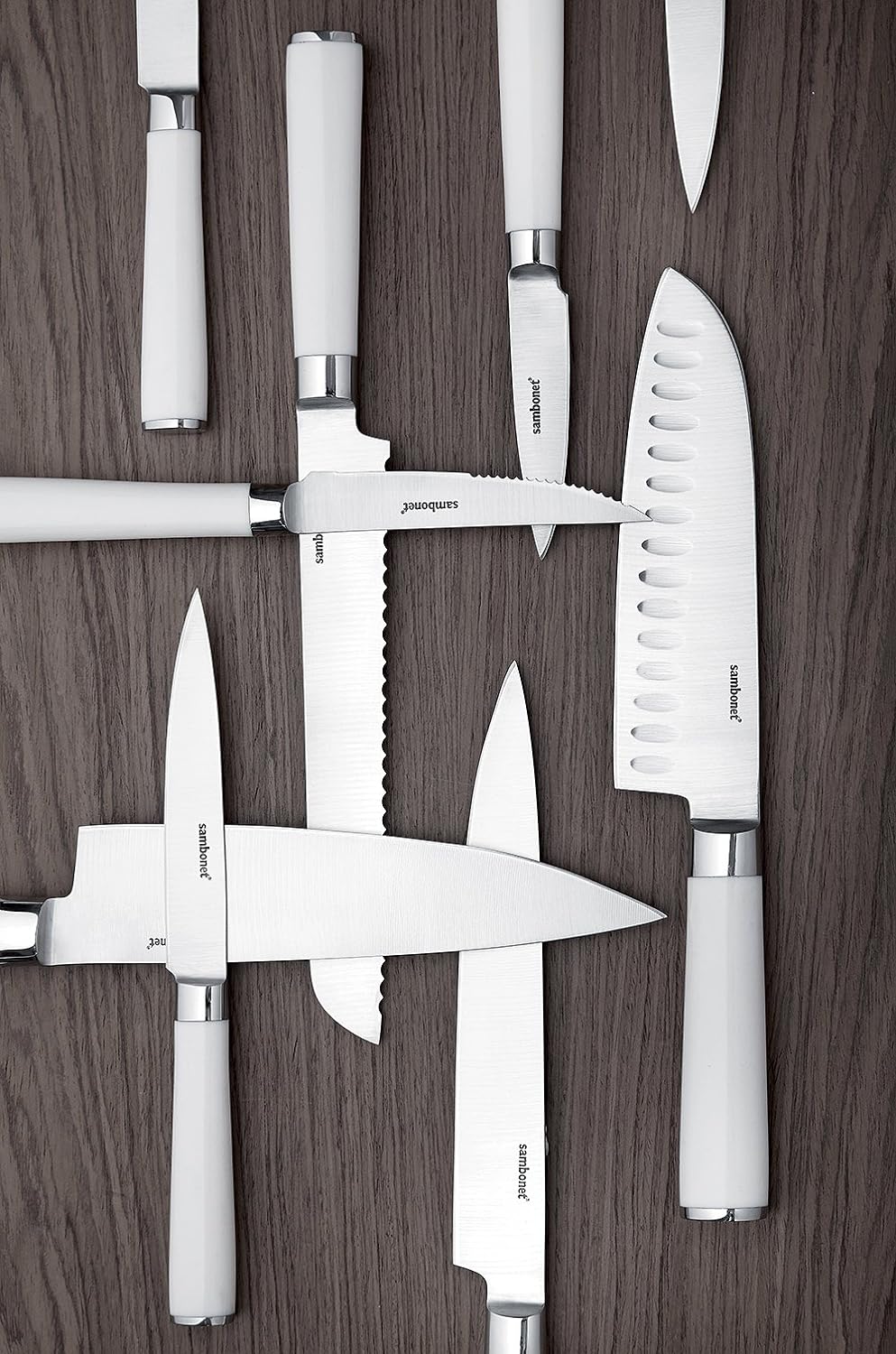 Rosenthal - Sambonet - Fleischmesser, Schneidemesser - Kitchen Knives White - Edelstahl - 20