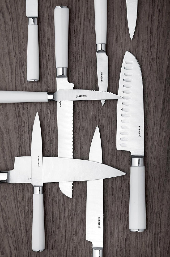Rosenthal - Sambonet - Fleischmesser, Schneidemesser - Kitchen Knives White - Edelstahl - 20